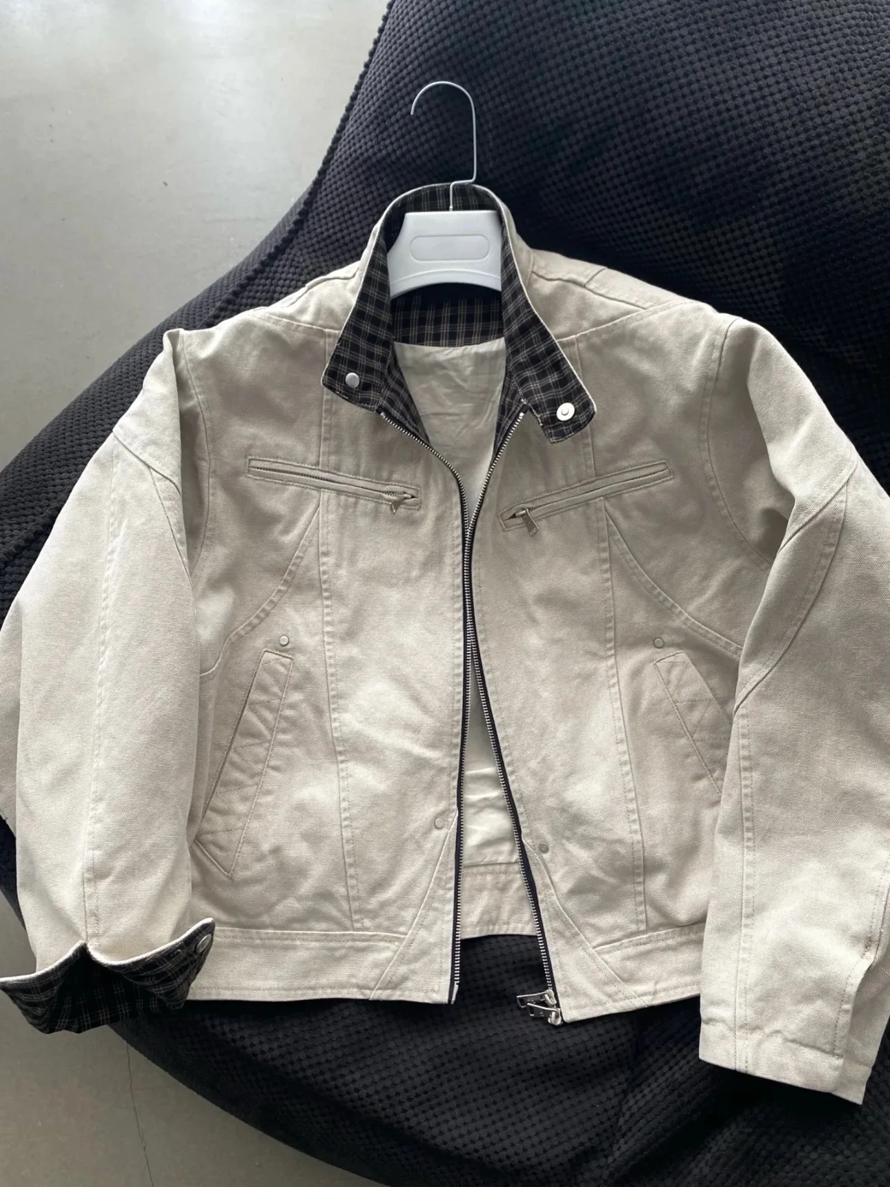 

Мужская повседневная куртка-харрингтон Cleanfit Heavyweight из плотного канваса, второе поколение, с декоративной молнией, в стиле рабочей одежды