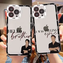 The Vampire Diaries Damon Phone Case For iPhone 11 12 13 14 Mini Pro Max XR X XS TPU Clear Case For 8 7 6 Plus SE 2020