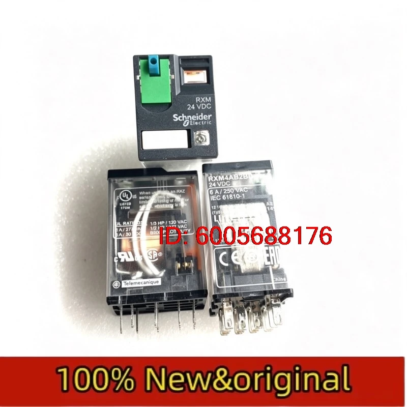 10PCS New original Schneider relay RXM4AB2BD DC24V 14 pin 6A four open four closed