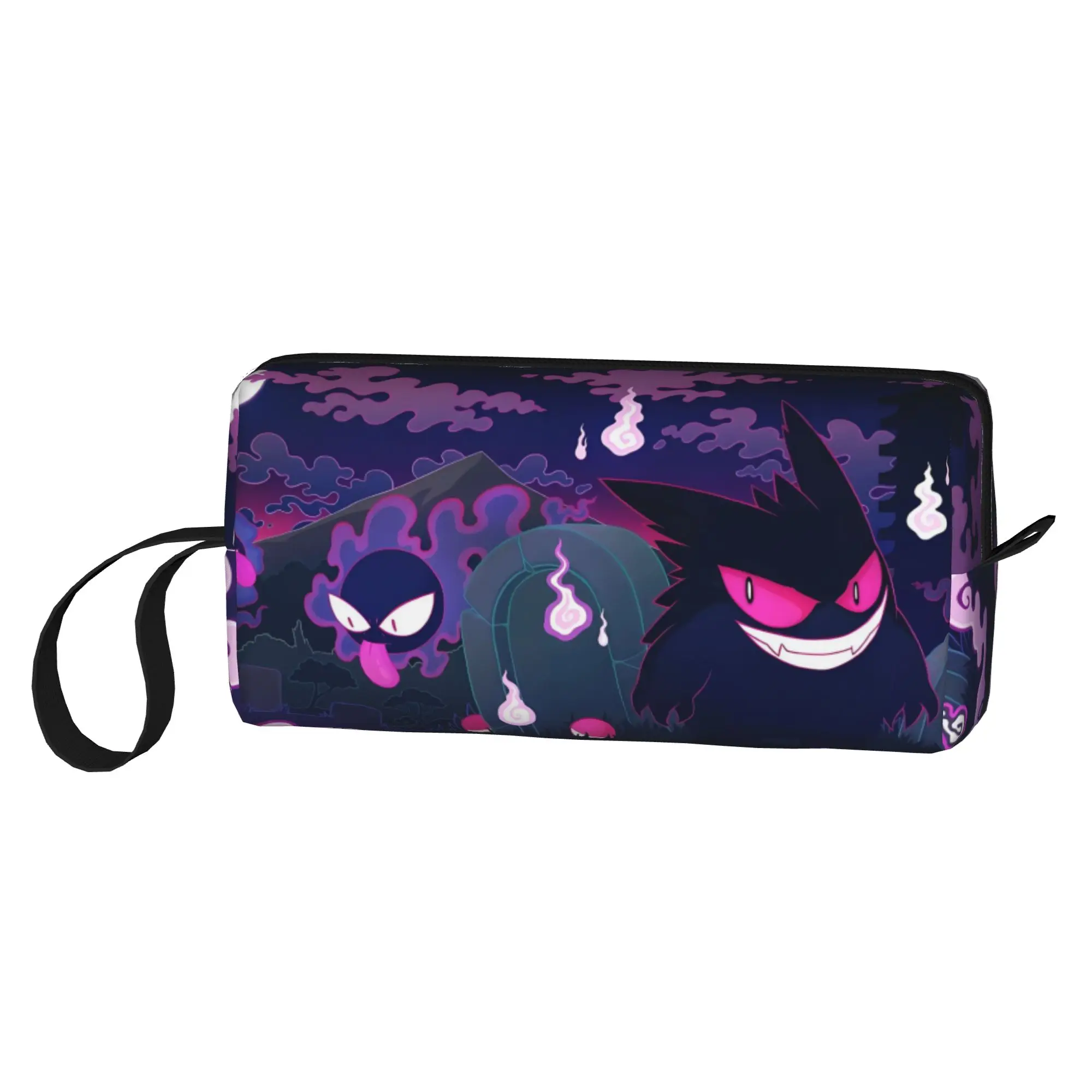 Custom Pokemon G-Gengars Travel Cosmetic Bag Women Anime Toiletry Makeup Organizer Ladies Beauty Storage Dopp Kit
