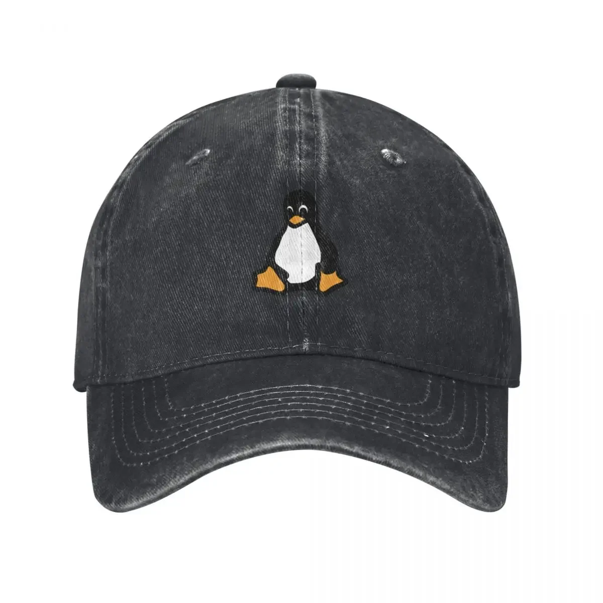 

linux tux demented Baseball Cap Horse Hat Streetwear Female Men's