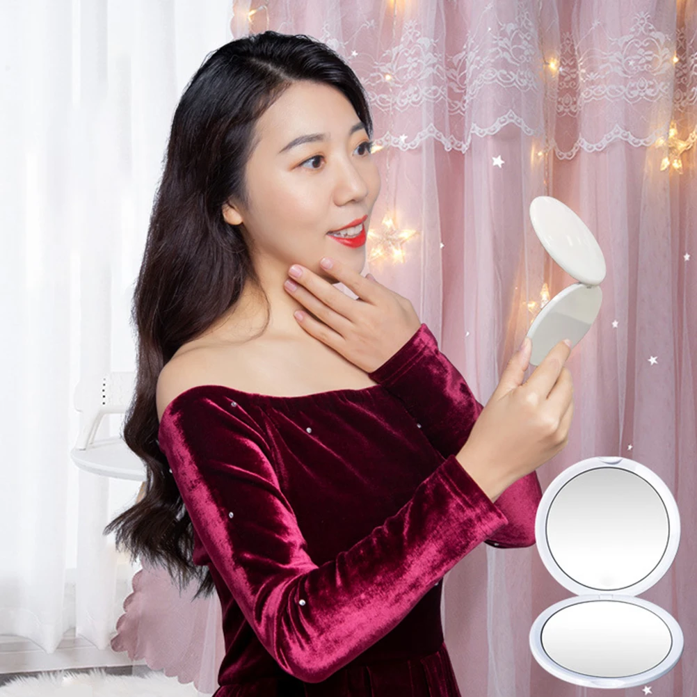 

10 X Lightweight Mirror Portable Folding Eyebrow Shaping Magnification ABS Magnified Makeup Mirrors Beauty
