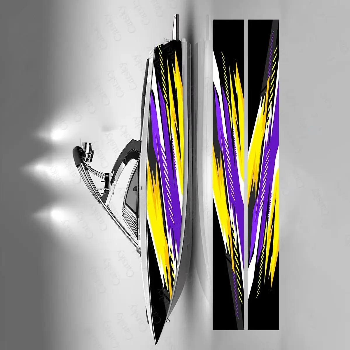 

Abstract Triangle Flame Boat Sticker Fashion Custom Fish Boat-Sticker Vinyl Waterproof Boat Wrap Graphic Boat Wrap Decal