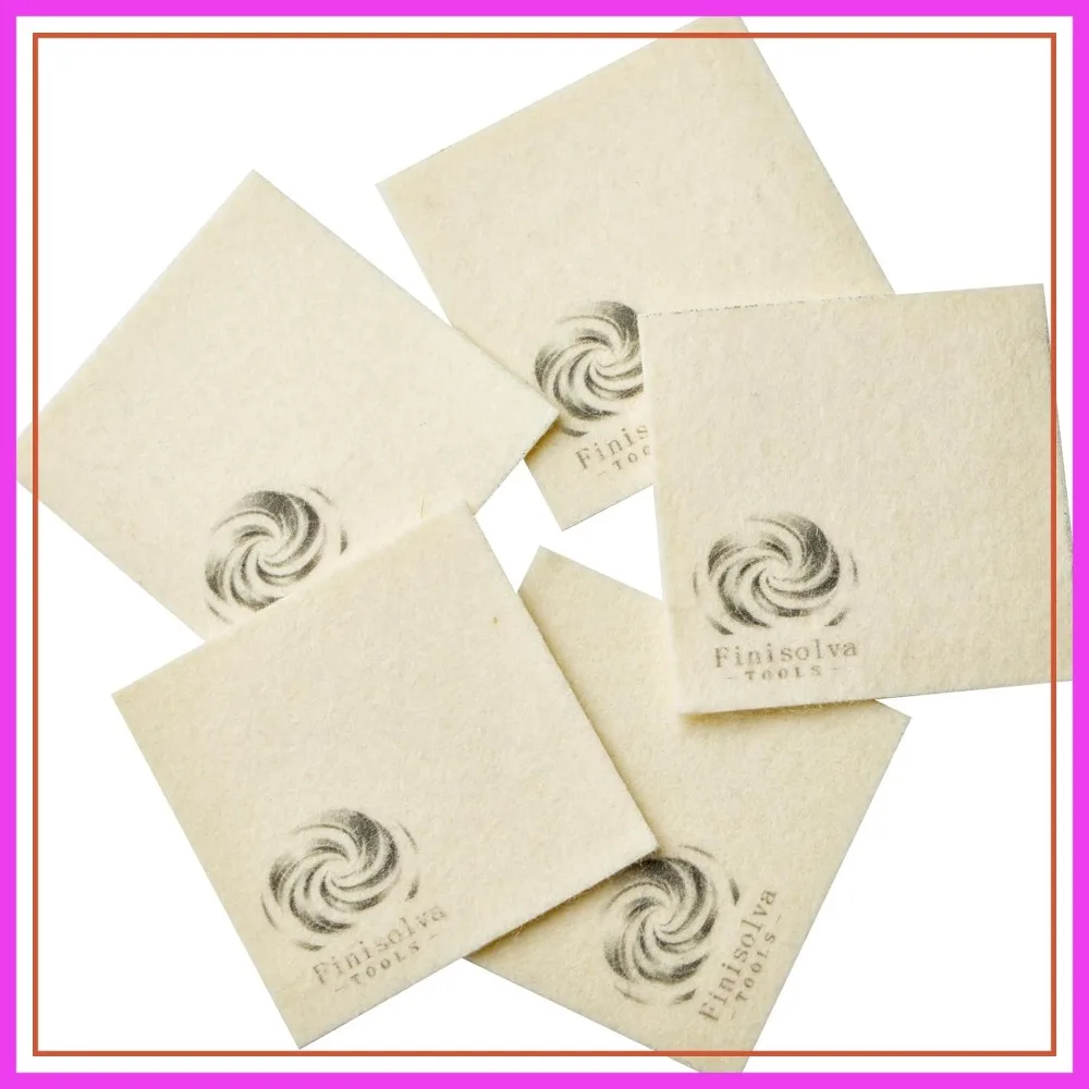 

5-Pack Australia Wool Cloths for Buffing & Polishing with Diamond Compounds