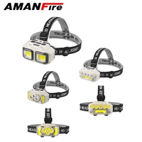 Amanfire 815/816/817 XPE+COB Induction Headlight 500LM Manual Sensing Strong LED Light Outdoor Camping Fishing Head Lamp