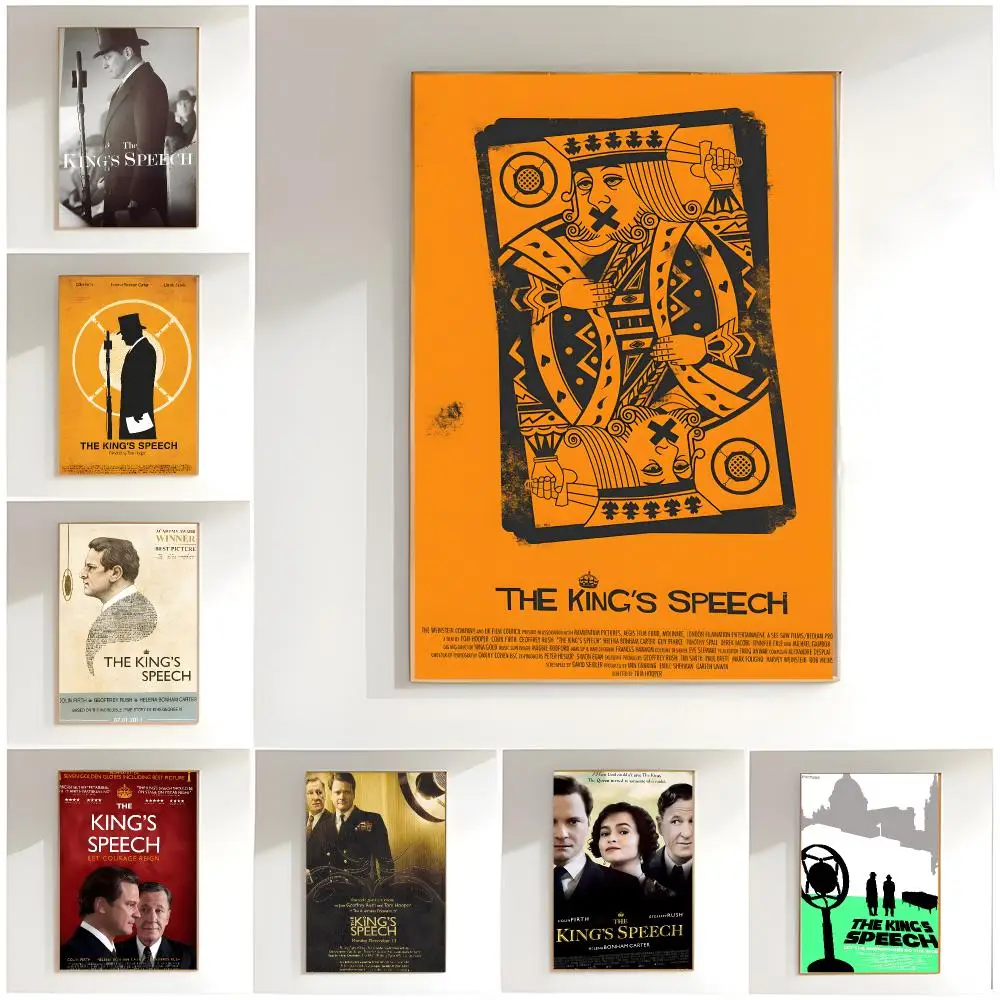 classic movie t-the kings speech Poster Classic Wall Art  Home Decor  Peel and Stick Unframed