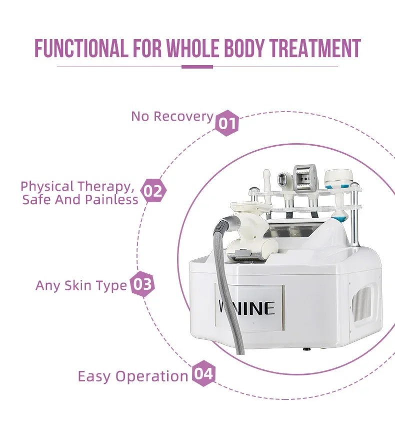 Vacuum 80K Cavitation Portable V9 Vela Roller Massage Device Multifunctional For Salon Daily Body Facial Cosmetic Maintenance
