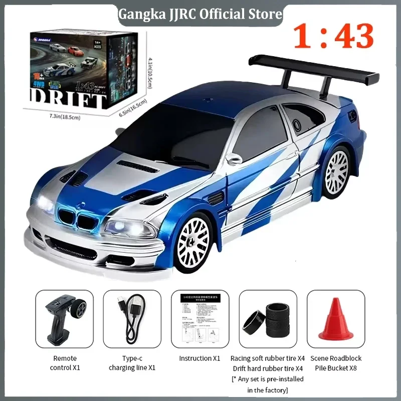 

2.4G RC Drift Car 1/43 4WD Remote Control Car High Speed Four Wheel Drive Radio Controlled Mini Racing Car Model Boy Toy Gift