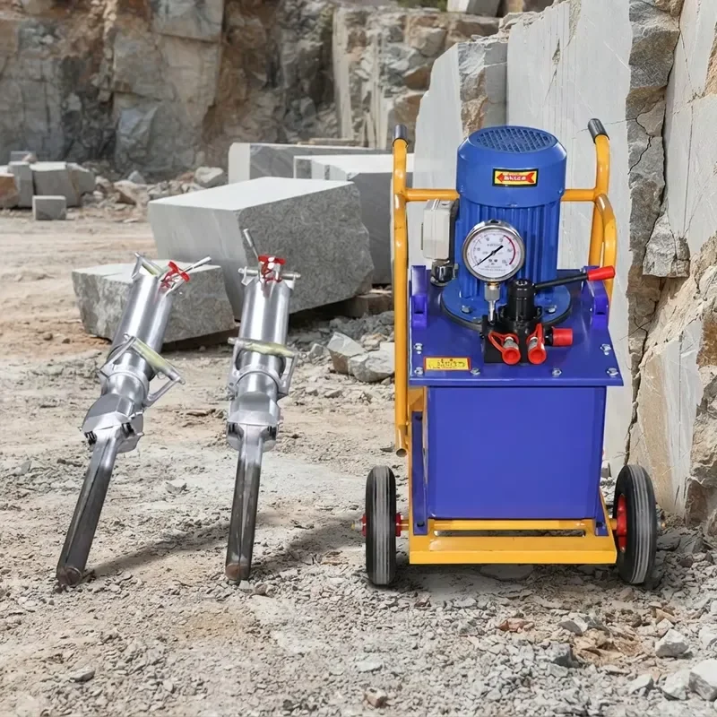 Hydraulic Rock Splitter Electric/Diesel Pump Stone Concrete Quarry Demolition Machine