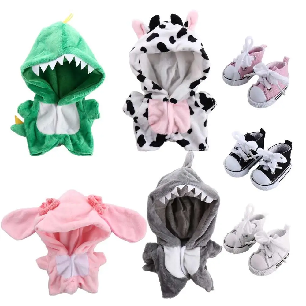 Gift 20cm Cartoon Stuffed Animal Jumpsuit Korea Kpop Idol Doll Clothes Animal Doll Clothes Doll Clothes Plush Doll Clothes