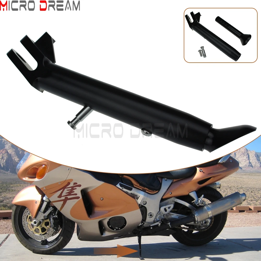 

For Suzuki GSX-R1000 2007-2008 GSX-R1300 Hayabusa 1999-2017 Motorcycle Side Stand Leg Adjustable Kickstand Foot Kick Side Holder