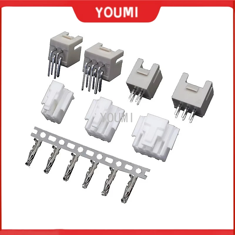 10Sets PHB 2.0MM 2*2/3/4/5/6/7/8/9/10pin PHB2.0 Connector Plug Male + Female + Crimps Double Row Male Shell PHB-T Terminal PH2.0