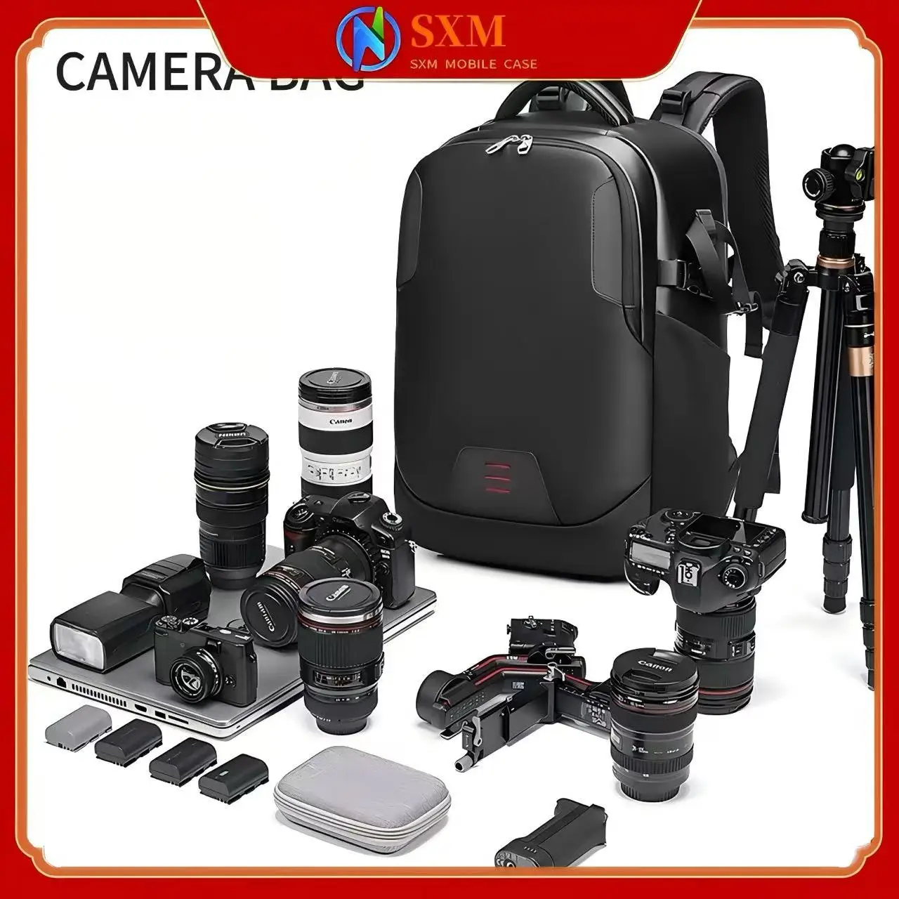 

Сумка для камеры DSLR, цифровая сумка Canon Nikon, рюкзак для дронов, водонепроницаемая сумка для компьютерной универсальной камеры