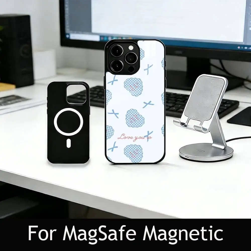 Bowknot Series Phone Case For iPhone17,16,15,14,13,12,11 Plus,Pro Magnetic with Magsafe Wireless Charging