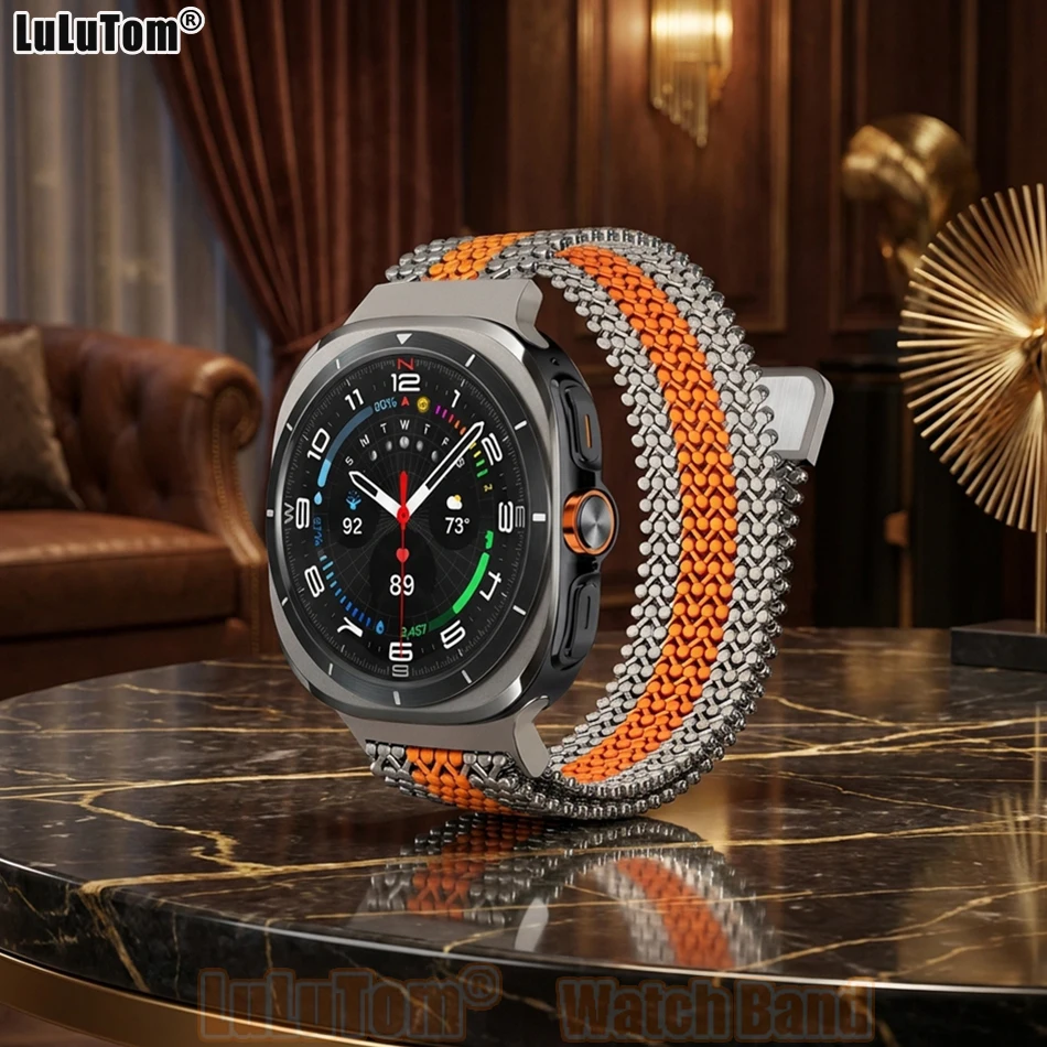 

Luxury Stainless Steel Band for Samsung Galaxy Watch Ultra 47mm Strap Metal Strap GALAXY Ultra 2025 Breathable Sports Bracelets