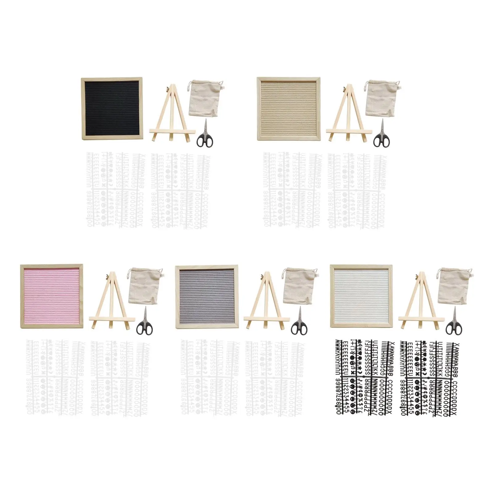 Felt Letter Board Changeable Message Board Changeable Sign Boards with Letters, Numbers & Symbols Desk Ornament for Office