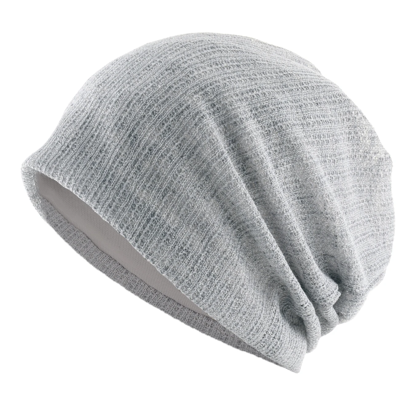 Unisex Knit Thin Slouchy Beanie Stretchy Breathable Classic Pull-On Hat For Spring Summer Daily Outdoor Sports Casual Hats