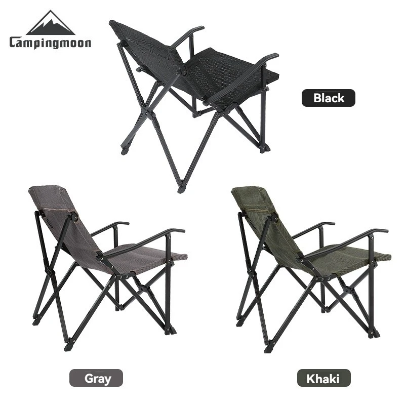

CAMPINGMOON F-1003 Summer Breathable Folding Beach Chair aluminum alloy mesh outdoor folding metal chair suitable for camping