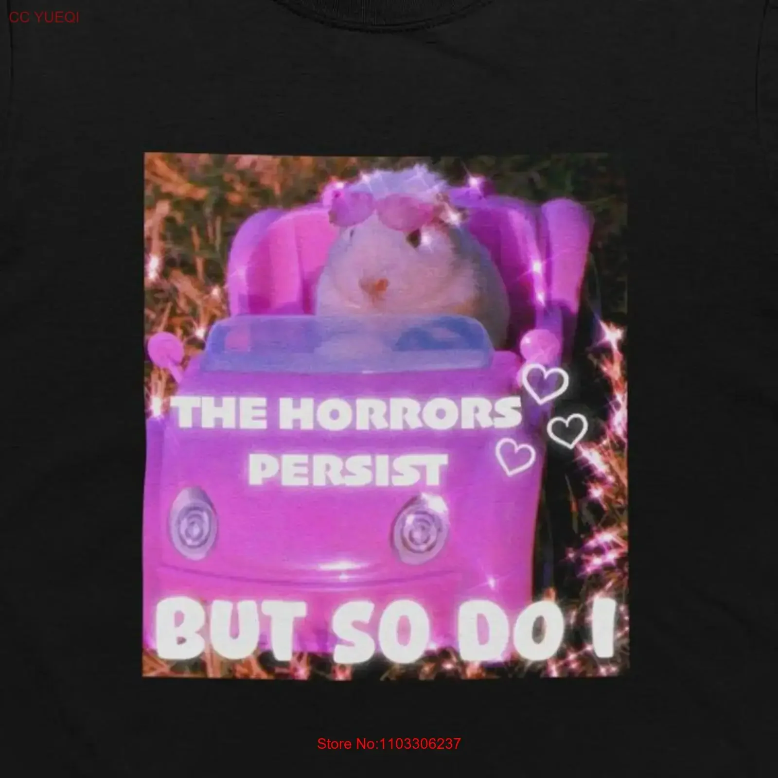Horreurs persistes mais puis faire je drôle Hamster t-shirt cochon d'inde féministe impertinente humoristique sarcastique ferique S46 vintage lavé