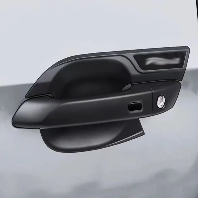 

For Isuzu D-MAX DMAX 2021 2022 2023 2024 ABS Black Chrome Side Door Handle Bowl Cover Trim Protector Car Accessories