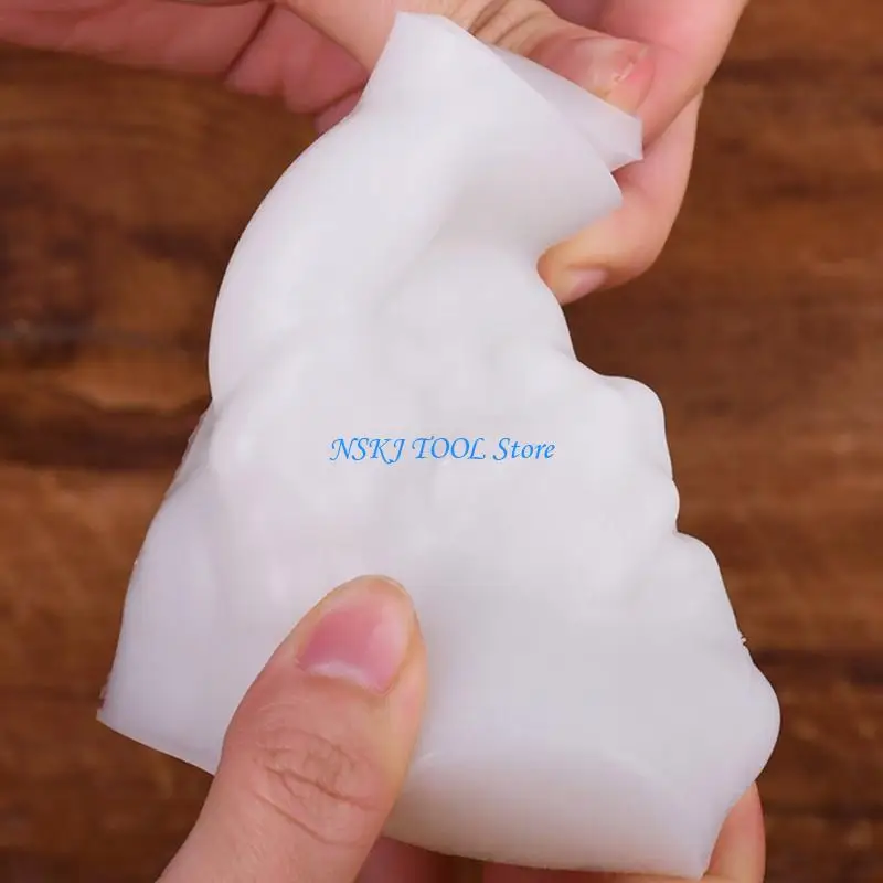 

L8RC Rose Embossed Cylinder Silicone Molds Pillar Molds for Handmade