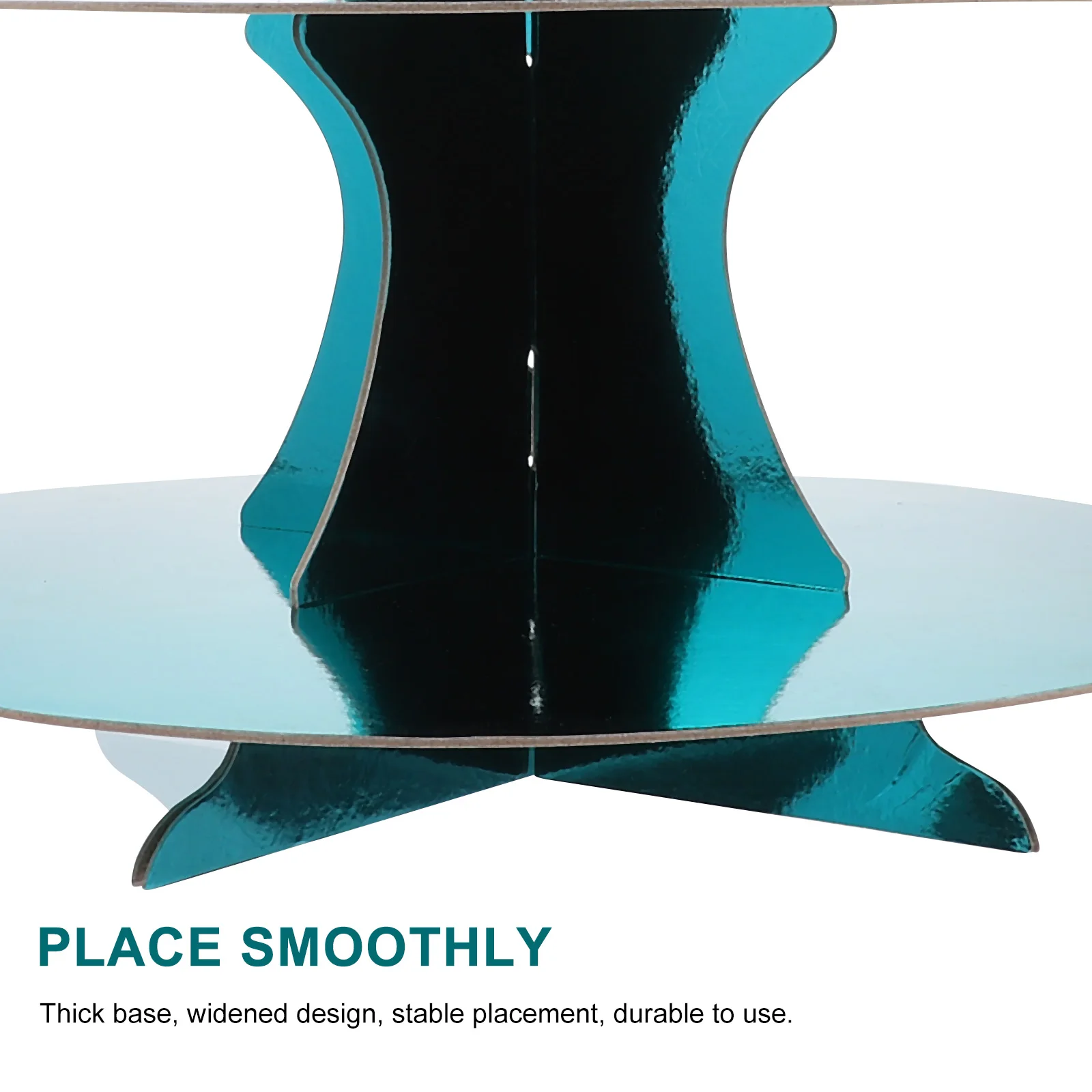

1pc Thick Base Disposable Stand Cake Stand Stable Disposable Paper Cake Rack For Wedding Birthday Party Blue