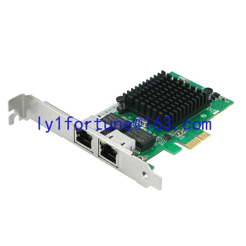 PCI-e1X dual port Gigabit network interface card 82576 for soft routing ROS aggregation server E1G42ET
