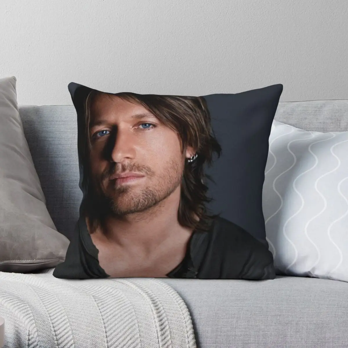 Keith Urban The Ranch Square Pillowcase Polyester Linen Velvet Pattern Zip Decor Pillow Case Sofa Seater Cushion Cover