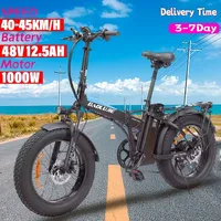 New BAOLUJIE Fat Tire EMTB Ebike 1000W 48V 13AH Aluminum Alloy Frame 45KM/H Electric Bike  Fat Bike Electric