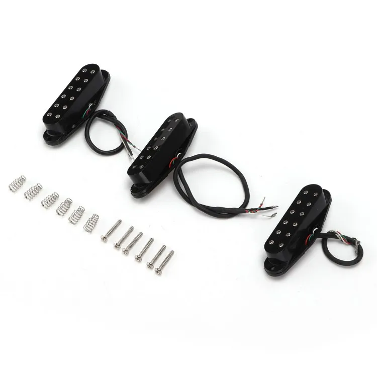 

Hooqu Electric Guitar Pickup Set 12 Spots For Neck Middle Bridge Replacement Accessories Black