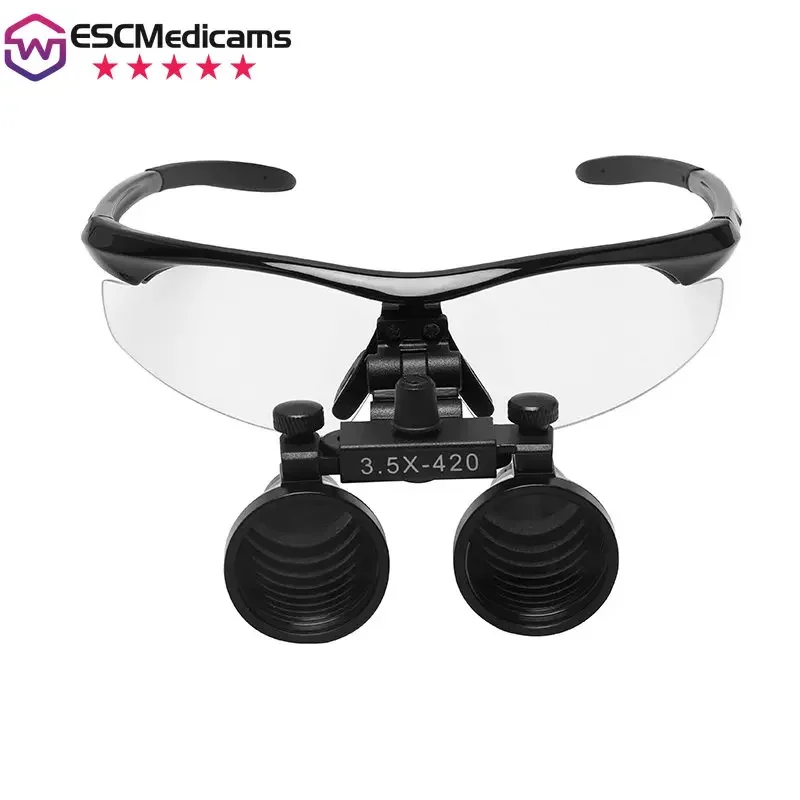 Dentistry Binocular Medical Magnifier 2.5X 3.5X Ultra-lightweight Optical Loupes 320-540mm Magnifying Glass for Dental Surgery