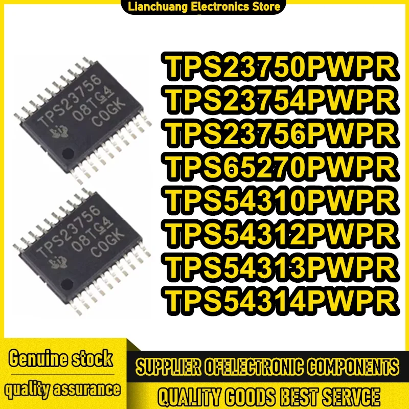 

10 шт. TPS23750PWPR TPS23754PWPR TPS23756PWPR TPS65270PWPR TPS54310PWPR TPS54312PWPR TPS54313PWPR TPS54314PWPR HTSSOP-20 Новый