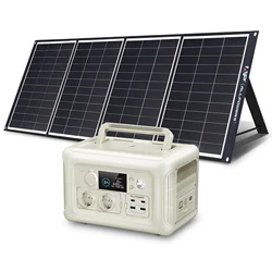 ALLPOWERS-Centrale électrique portable avec panneau solaire portable, onde sinusoïdale pure, 299Wh, générateur solaire extérieur, camping, UPS inclus