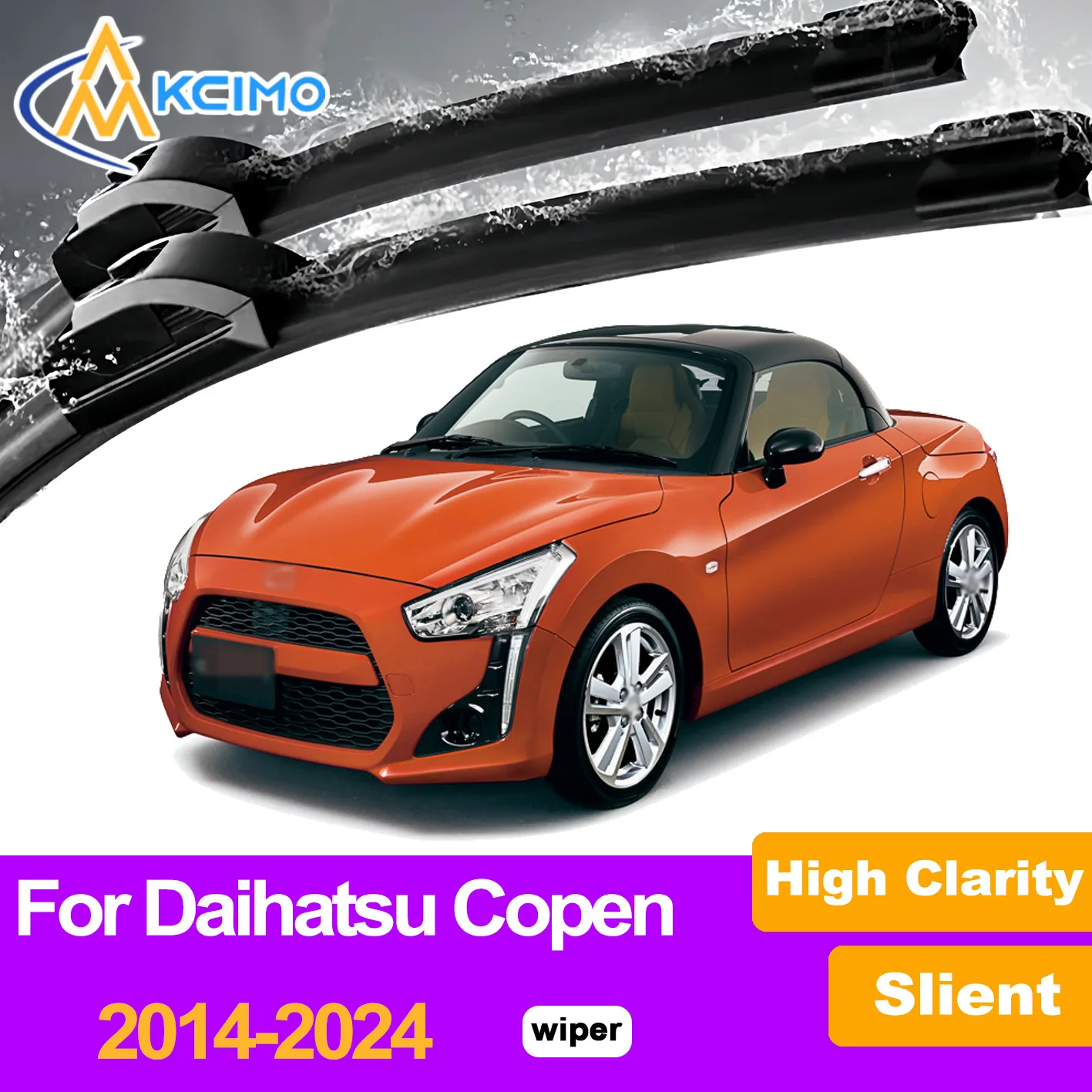 

2Pcs Front Windshield Wiper Blades For Daihatsu Copen LA400 2014-2024 Toyota Copen GR Sport - Windscreen Window Car Accessories