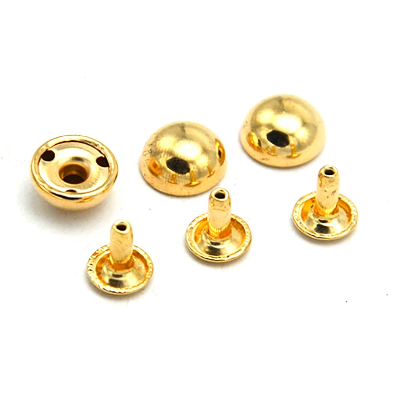 

12mm Gold Purse Feet Bag Rivet Buttons Punk Jacket Button 500pcs/lot