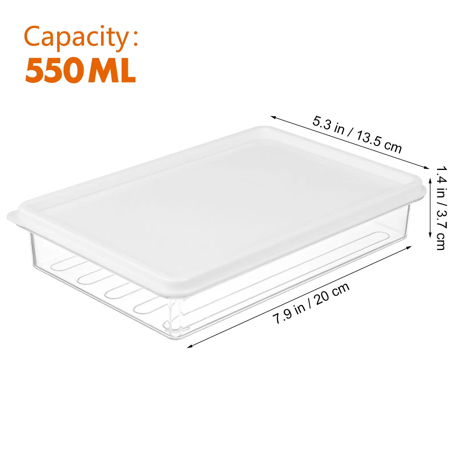 Bacon Storage Container Clear Food Storage Box for Fridge Meat Seafood Cheese Organizer Reusable Sealed Freshness Keeper