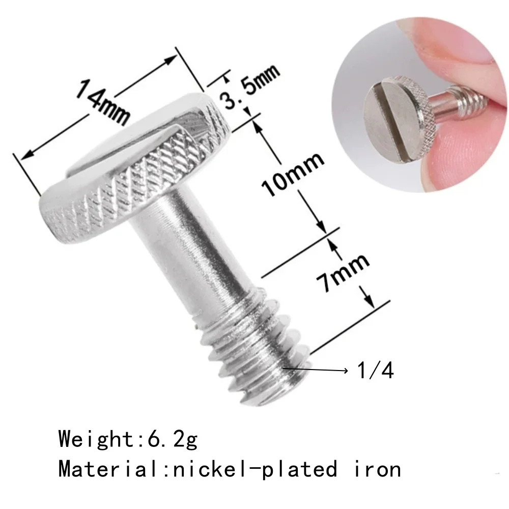 카메라 나사 어댑터 나사 1/4 3/8 5/8 퀵 릴리즈 플레이트 나사 DSLR 액세서리 삼각대 마운트 어댑터 (DSLR 카메라 삼각대용)