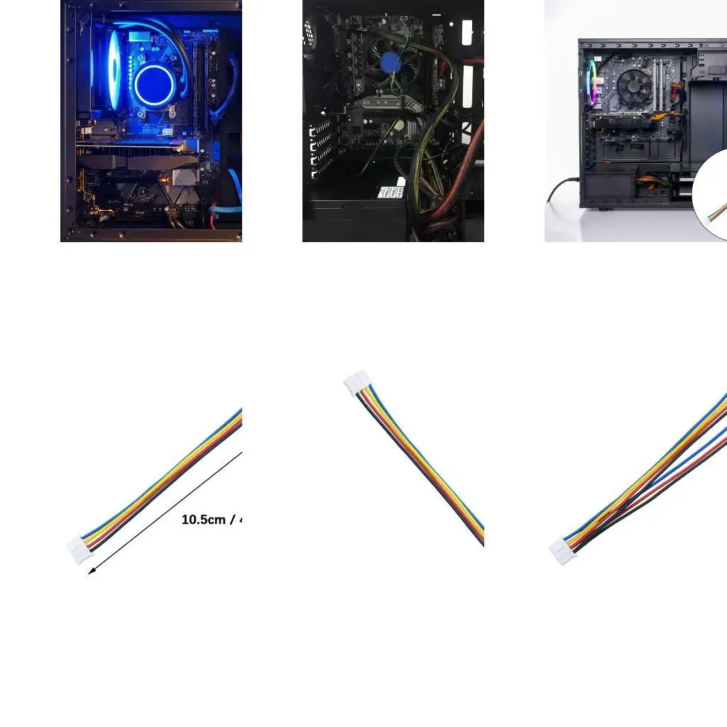 652F 4PIN PWMS Удлиненный кабель вентилятора для графической карты с управлением температурой и конструкцией