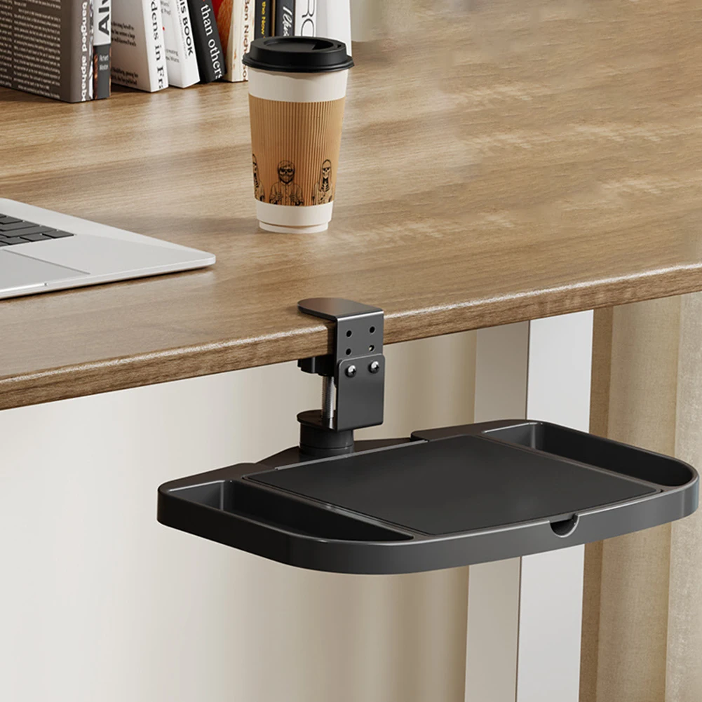 Clip On Desk Pad Rack with Adjustable Height and Sturdy Construction Featuring Rubber Cotton for Stable and Comfortable Use