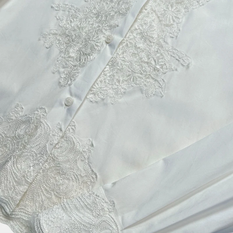 بسيطة من الدرجة العالية أنيقة طية صدر السترة الدانتيل الملمس المتقدم طباعة الحياة البرية الطبيعة ورسومات الحيوانات |   لعشاق الطبيعة AE0311