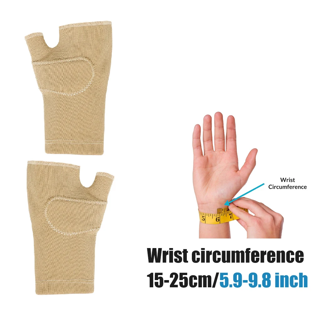 1Pair Wrist Thumb Gloves,Breathable Wrist Support Brace Wrist Sleeve Gel Thumb Pad,Carpal Tunnel Sleeve for Relieving HandJoints