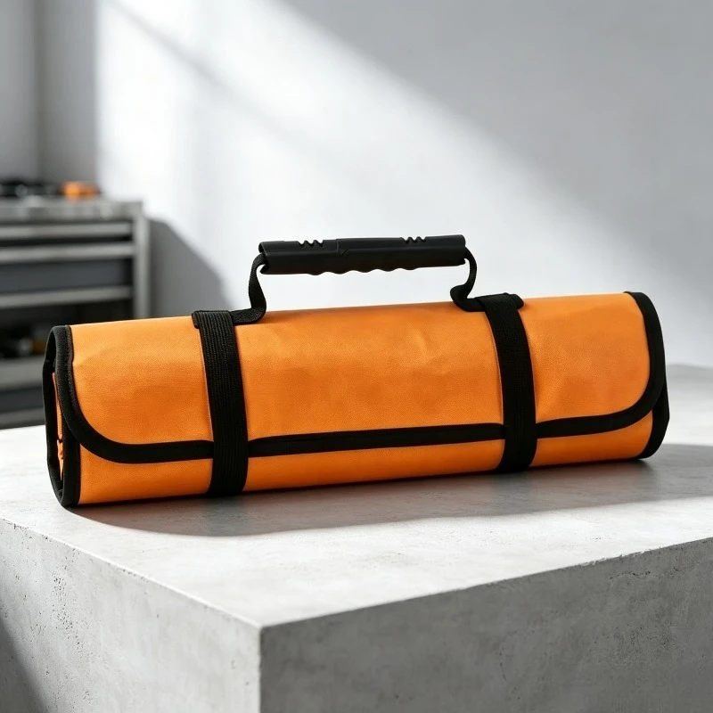 22 Pockets Waterproof Oxford Canvas Tool Roll Folding Wrench Storage Pouch Portable Hand Tools Roller Bag Workshop DIY Organizer