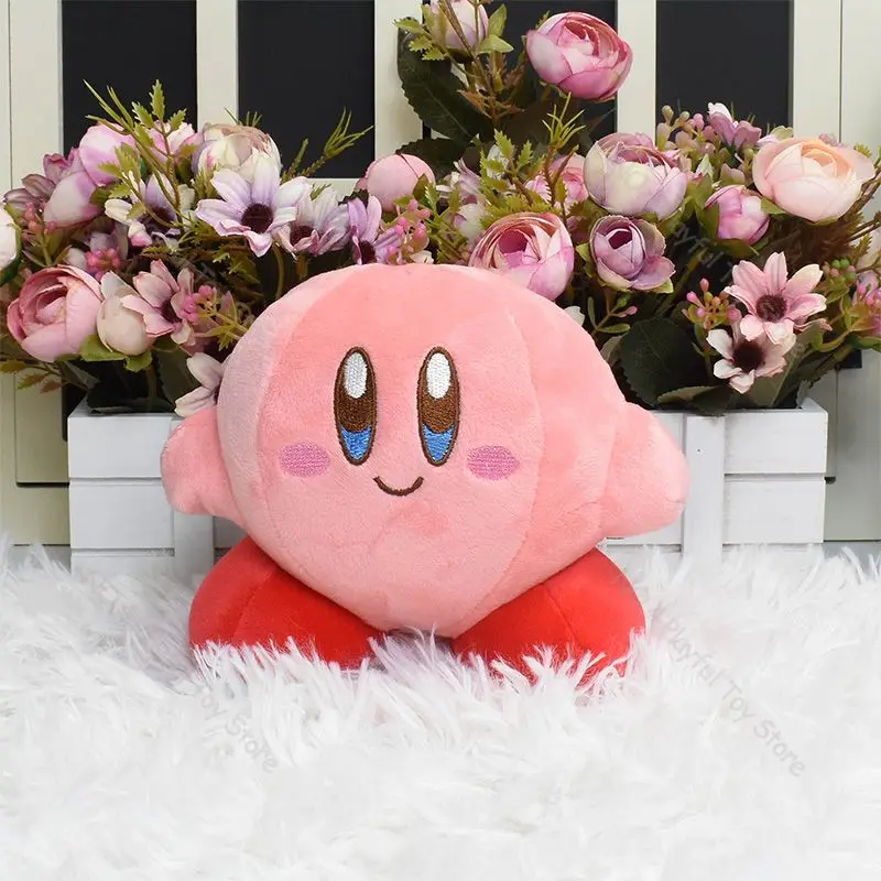 Muñecos de peluche Kirby de Anime para niños, muñecos de felpa suave, colección de juguetes de dibujos animados Kawaii, gran regalo de cumpleaños y