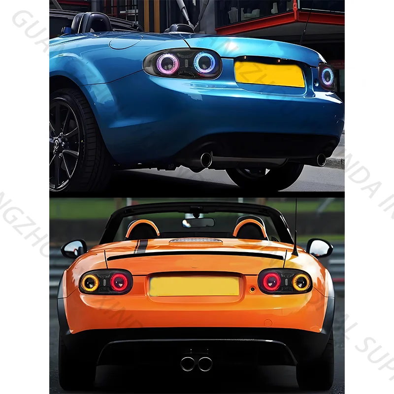 عالية الجودة السيارات LED الضوء الخلفي مناسبة لمازدا MX-5 NC 2005-2015 RGB أضواء خلفية سيارة النهار تشغيل ضوء 05-15
