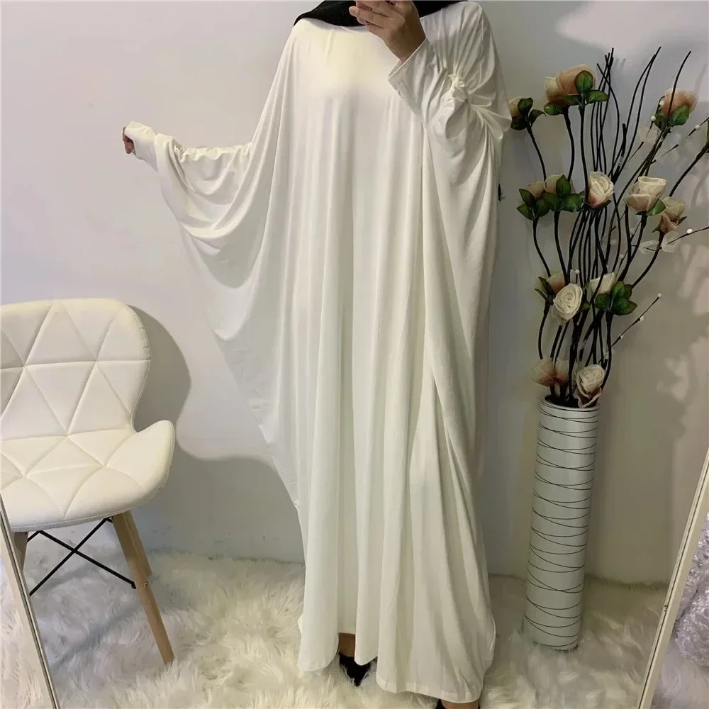 

Eid Muslim Hijab Dress Prayer Garment Robe Batwing One Piece Abaya Dubai Ramadan Khimar Abayas for Women Islamic Clothes Niqab