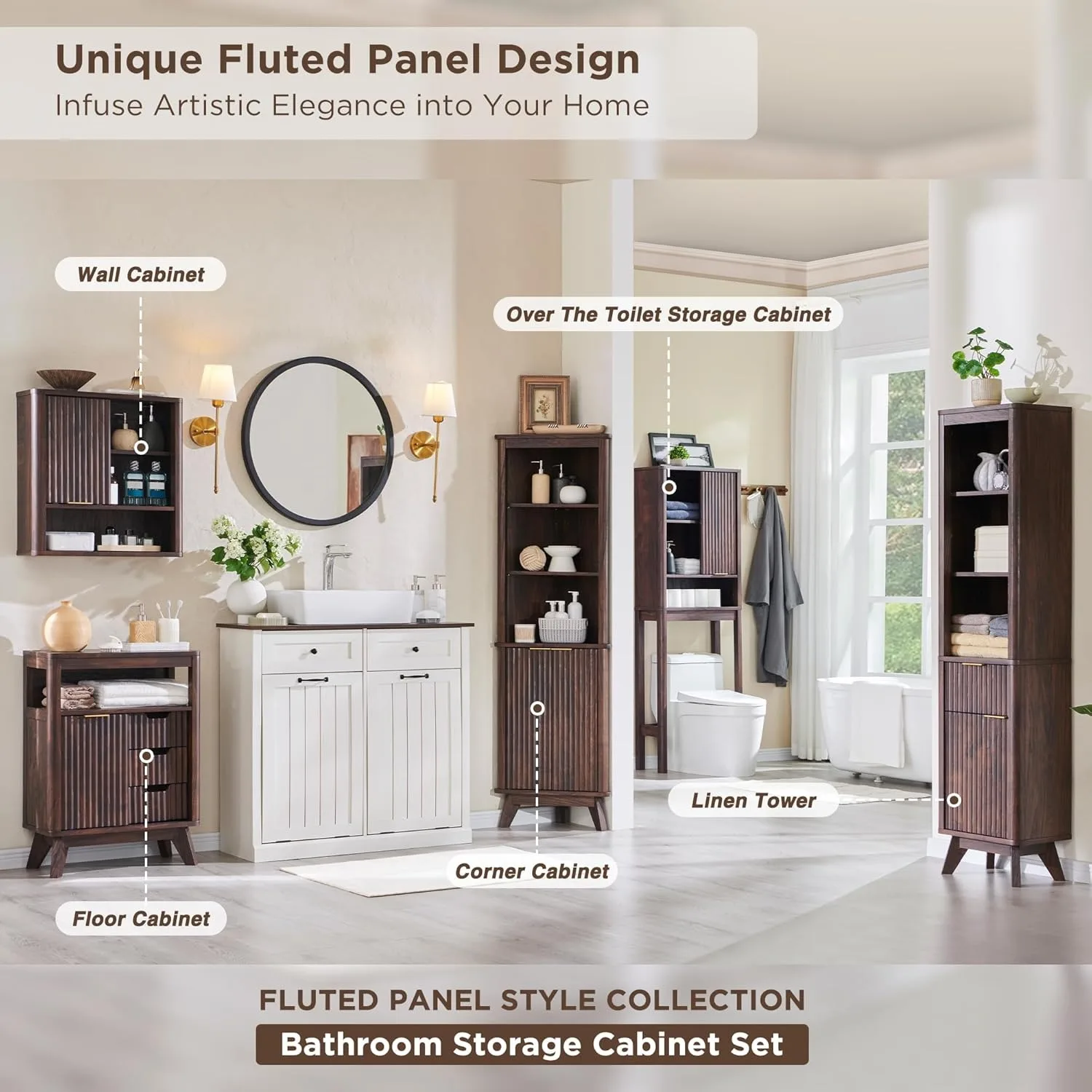 خزانة تخزين ضيقة للحمام بطول 68 بوصة مع رف ودرج قابل للتعديل، برج كتان منحني للحمام وغرفة المعيشة #3