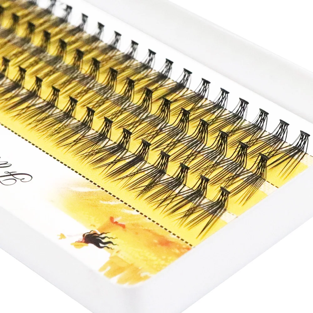 New Handmade Mink Lash Clusters 20D L-Type 3D Russian Volume Individual Eyelash Extensions Natural Makeup Tool