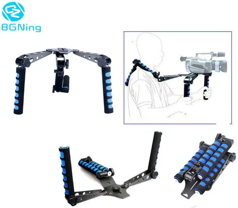 Tripod Rig Film Making System Shoulder Mount Steady Stabilizer Foldable Handle Bracket for Canon Nikon Sony A7 Panasonic DSLR