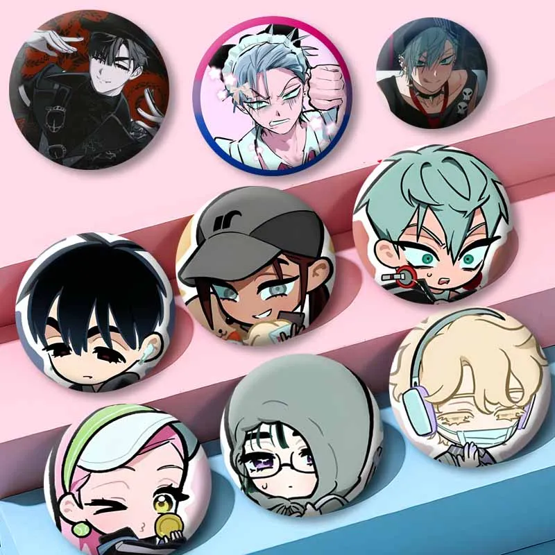 Alien Stage Anime Brooch Mizi Sua Ivan Till Luka Hyuna Cosplay Badge Cartoon Character Lapel Pins Bag Hat Jewelry Ornaments Gift