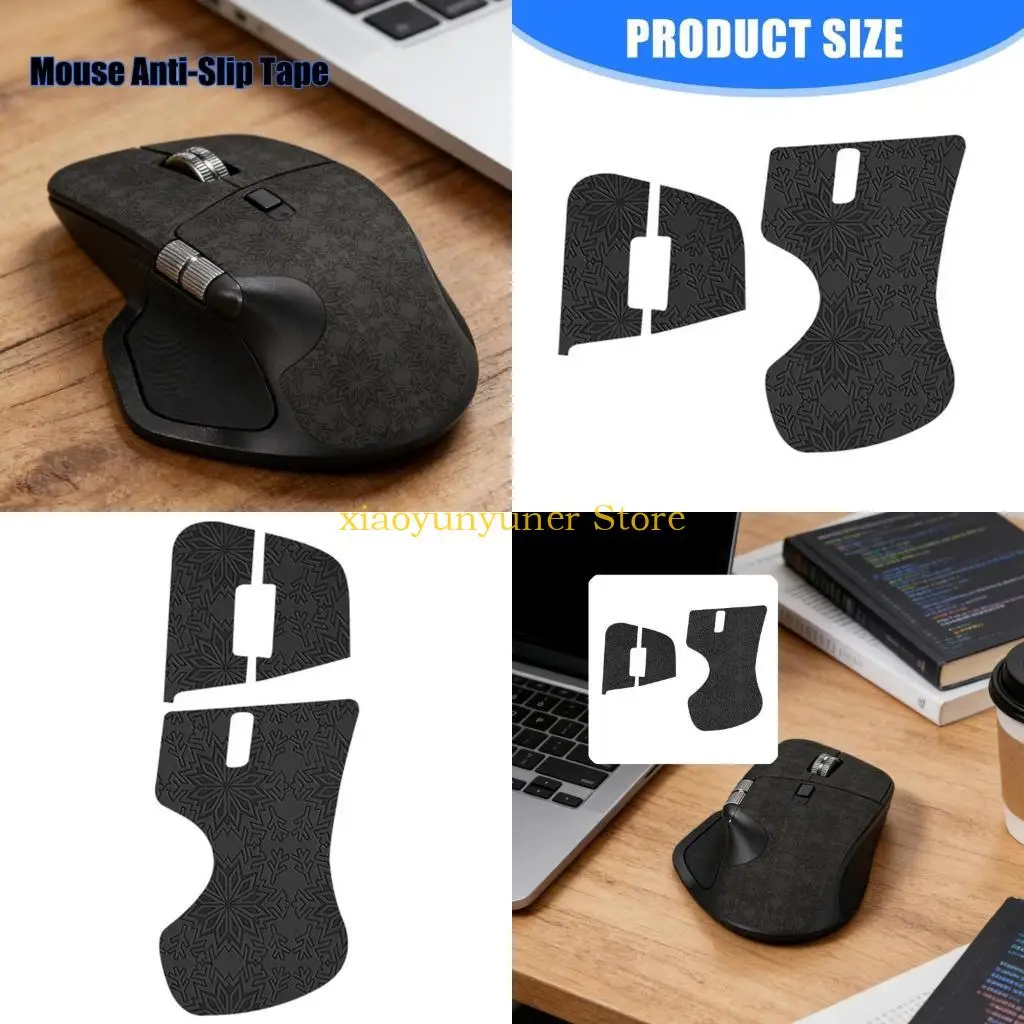 P9JB Mouse Grip Tape Mouse Skates Sticker NonSlip Suck Sweat Mouse Anti Slip Sticker for 4 Access